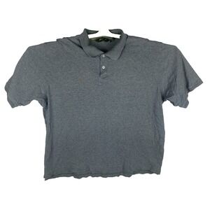 Eddie Bauer Mens Gray Effortlessly Stylish Soft Touch Golf Polo Shirt Size‎ XXL